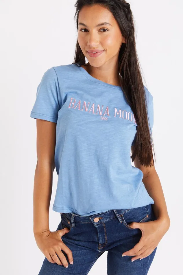 Tshirt Blue 8211 SLIPPY SEACOCO Blue Women Banana Moon Tops and Tshirts Tshirt Blue 8211 SLIPPY SEACOCO Blue Women Banana Moon Tops and Tshirts
