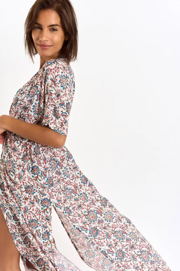 TUNIQUE BEACHWEAR Ecru 8211 LUANA MATAPALOVOIL Ecru Women Banana Moon Beach Tunics and Dresses