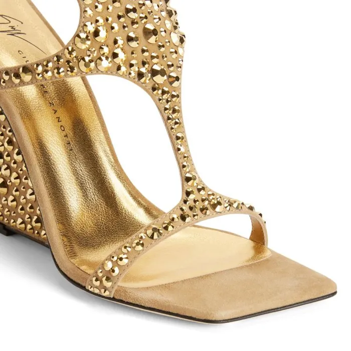 Tutankamon Crystal Gold Women Giuseppe Zanotti Sandals