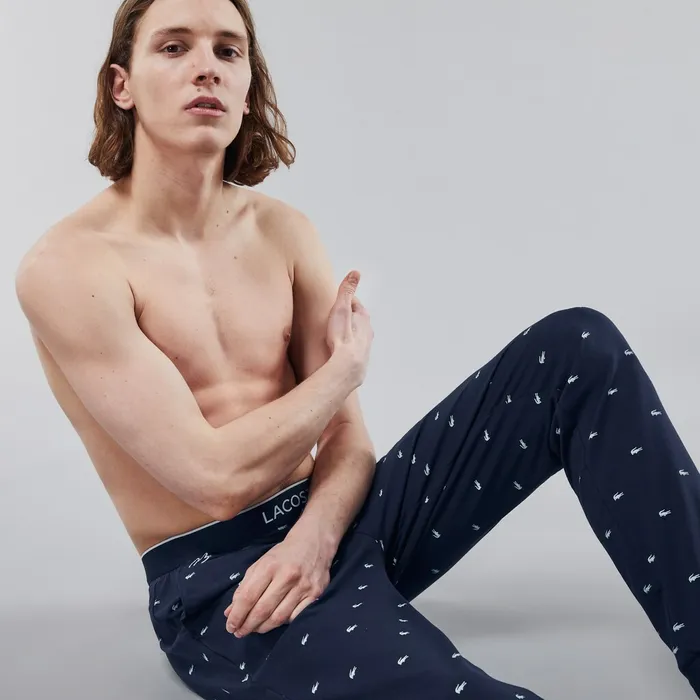 Underwear Lacoste Mens Printed Jersey Pyjama Trousers Navy Blue For Sale Online Underwear Lacoste Mens Printed Jersey Pyjama Trousers Navy Blue For Sale Online