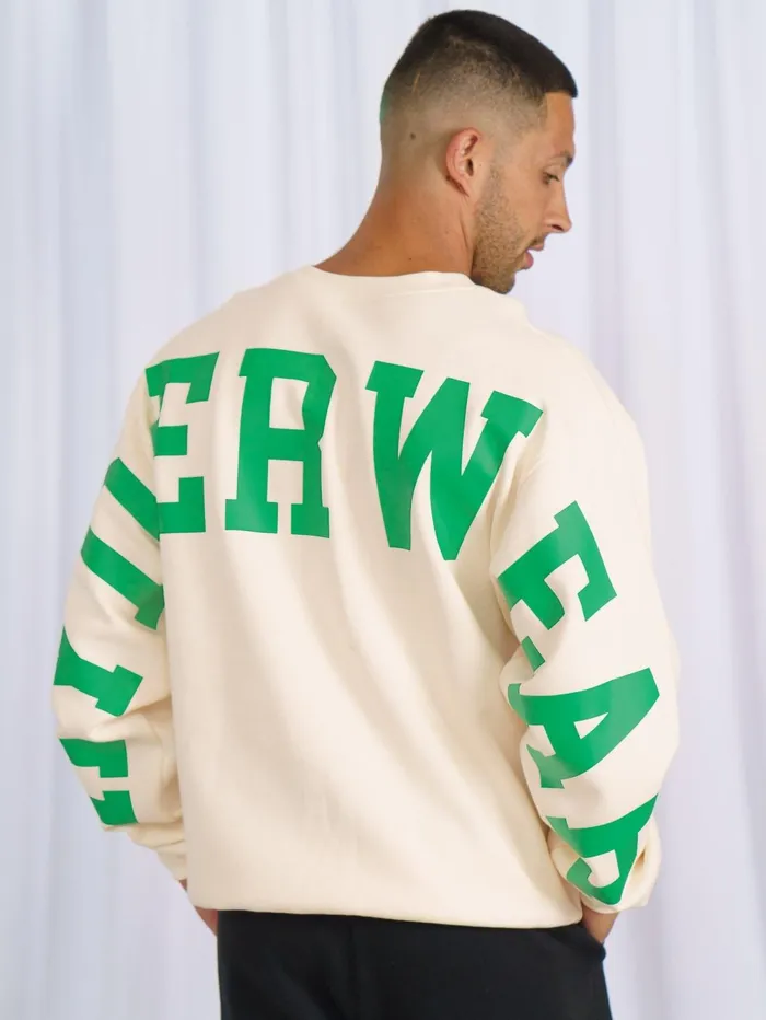 Unisex Collegiate Sweater 8211 Vanilla Men Ryderwear Tops