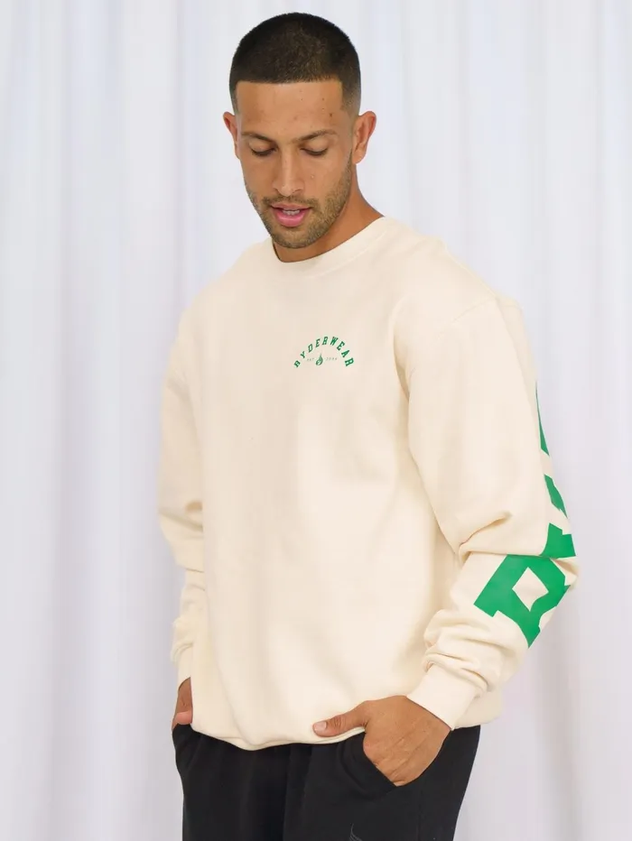 Unisex Collegiate Sweater 8211 Vanilla Men Ryderwear Tops