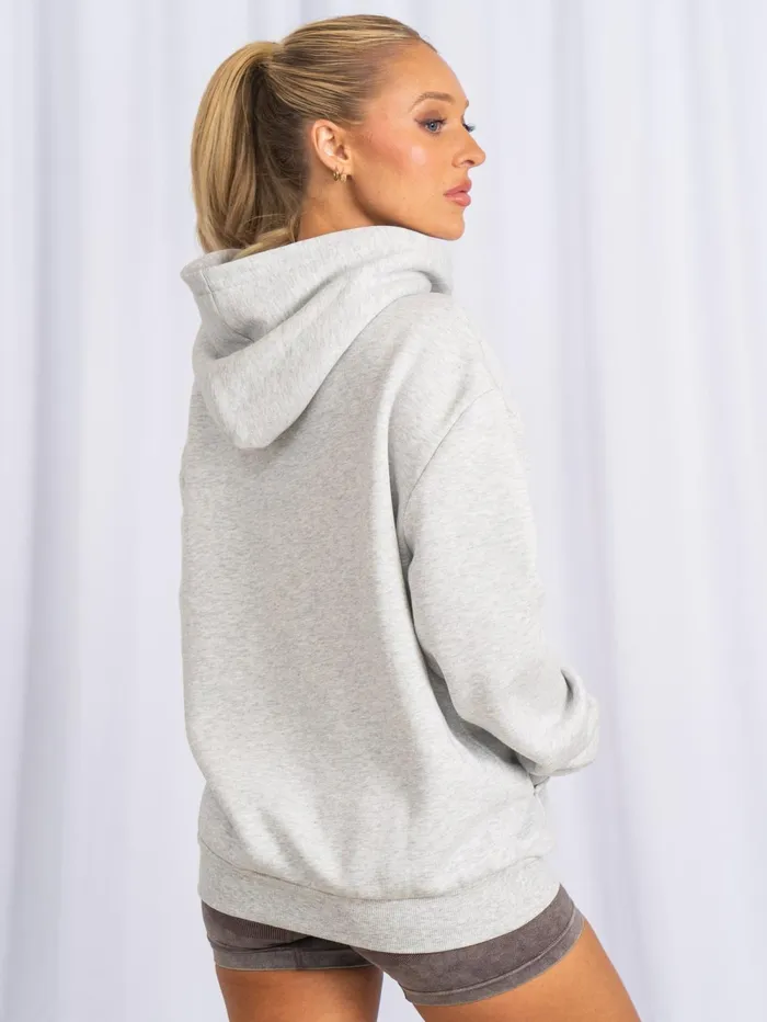 Unisex Hoodie 8211 Snow Marl Women Ryderwear Jackets and Sweaters