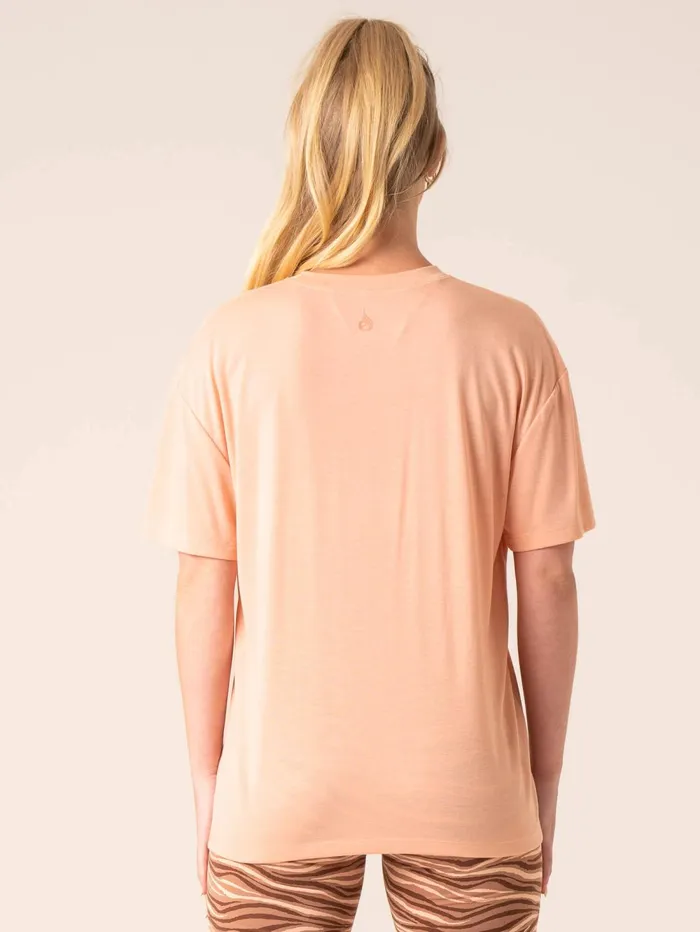 Unstoppable Oversized TShirt 8211 Peach Women Ryderwear Tops