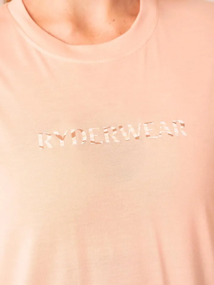 Unstoppable Oversized TShirt 8211 Peach Women Ryderwear Tops