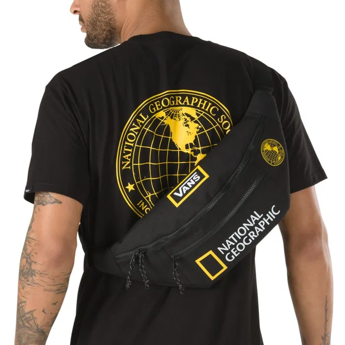 Vans Backpacks and Bags Mens National Geographic Ward Cross Body Pack BlackYellow