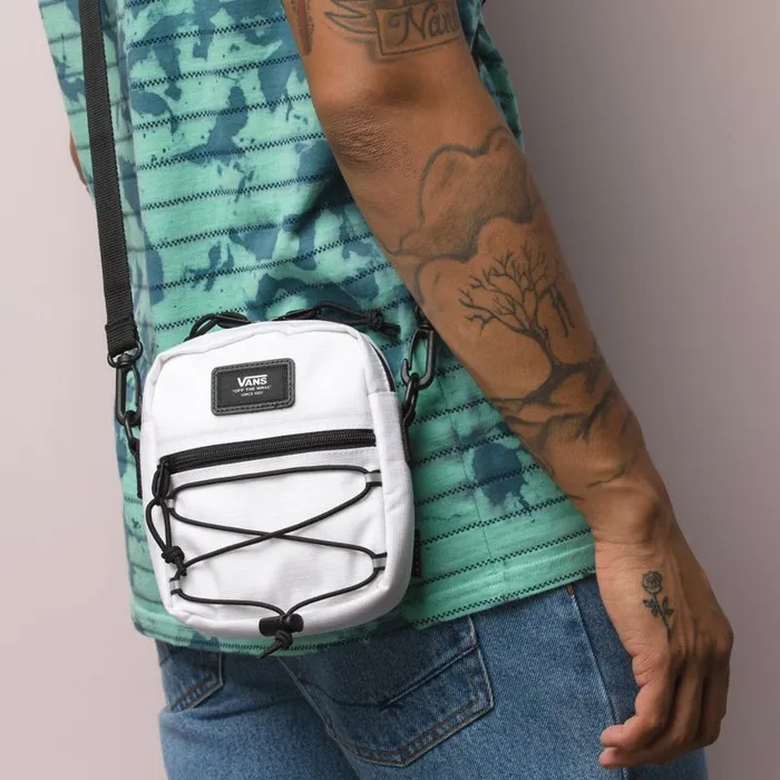 Vans Backpacks and Bags Mens Reflective Bail Shoulder Bag White