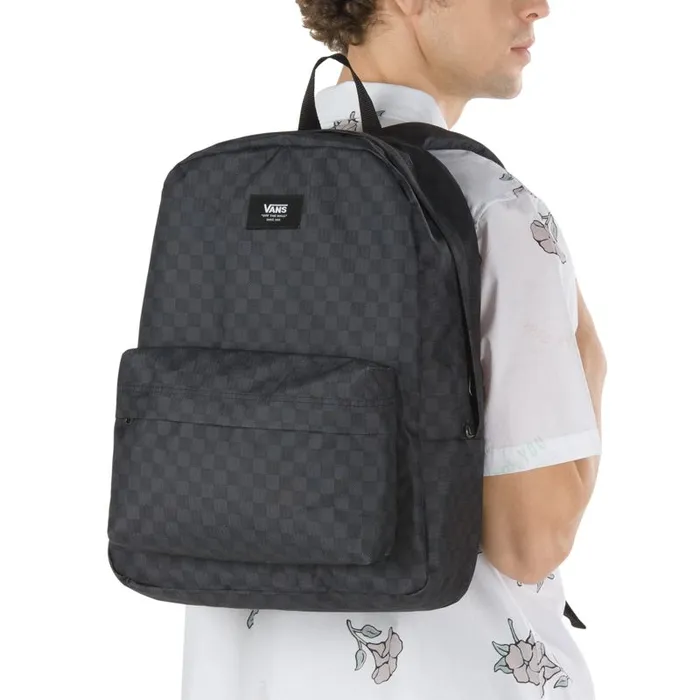 Vans Backpacks and Bags MensWomens Old Skool Checkerboard Backpack BlackCharcoal Vans Backpacks and Bags MensWomens Old Skool Checkerboard Backpack BlackCharcoal