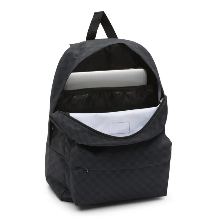 Vans Backpacks and Bags MensWomens Old Skool Checkerboard Backpack BlackCharcoal Vans Backpacks and Bags MensWomens Old Skool Checkerboard Backpack BlackCharcoal
