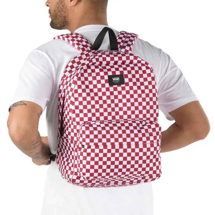 Vans Backpacks and Bags MensWomens Old Skool Checkerboard Backpack Chili Pepper Checkerboard Vans Backpacks and Bags MensWomens Old Skool Checkerboard Backpack Chili Pepper Checkerboard