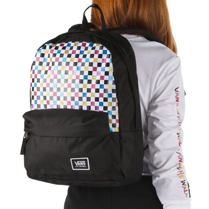 Vans Backpacks and Bags MensWomens Realm Classic Glitter Backpack Glitter Check Vans Backpacks and Bags MensWomens Realm Classic Glitter Backpack Glitter Check