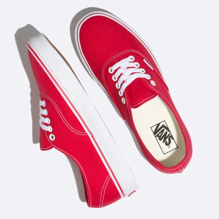 Vans Classics Shoes Mens Authentic Red Vans Classics Shoes Mens Authentic Red