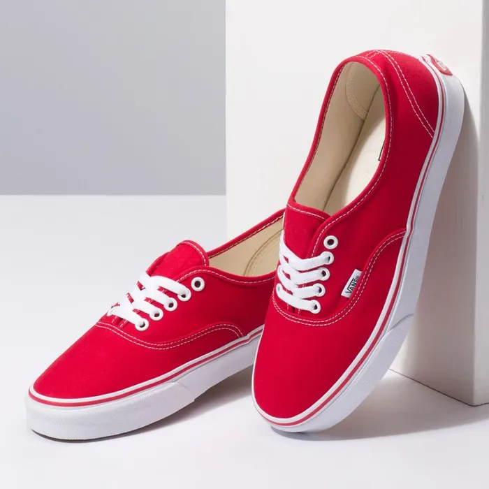 Vans Classics Shoes Mens Authentic Red Vans Classics Shoes Mens Authentic Red
