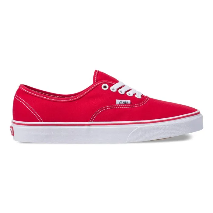 Vans Classics Shoes Mens Authentic Red Vans Classics Shoes Mens Authentic Red