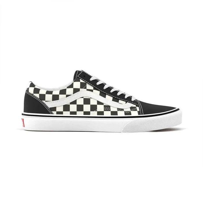 Vans Classics Shoes Mens Primary Check Old Skool BlackWhite Vans Classics Shoes Mens Primary Check Old Skool BlackWhite