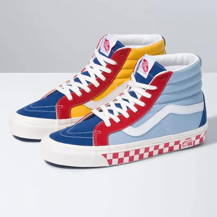 Vans Classics Shoes MensWomens Anaheim Factory Sk8Hi 38 DX OG Color MixOG White Vans Classics Shoes MensWomens Anaheim Factory Sk8Hi 38 DX OG Color MixOG White
