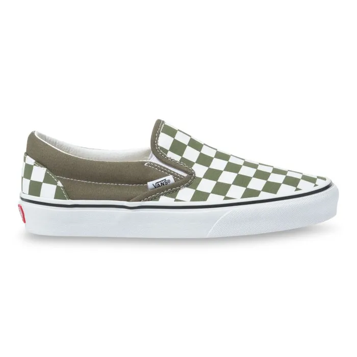 Vans Classics Shoes MensWomens Checkerboard Classic SlipOn Grape LeafTrue White