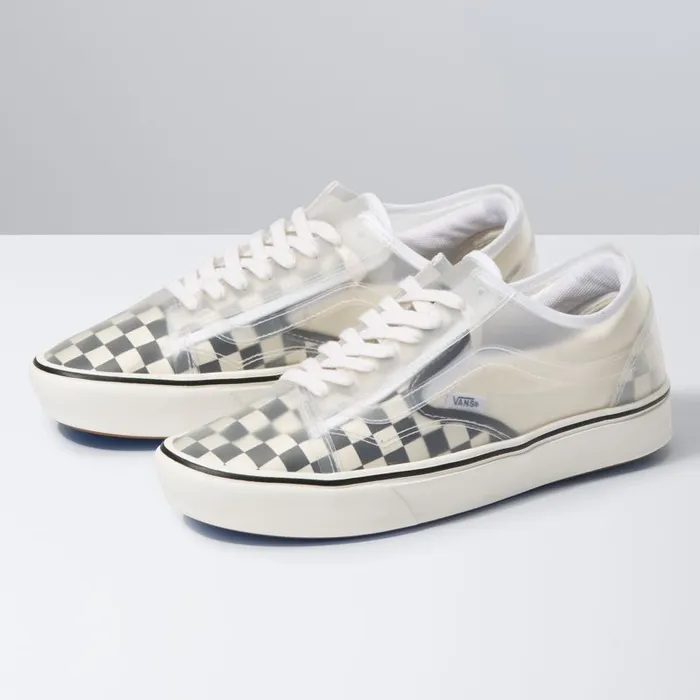 Vans Classics Shoes MensWomens Checkerboard ComfyCush SlipSkool BlackWhite
