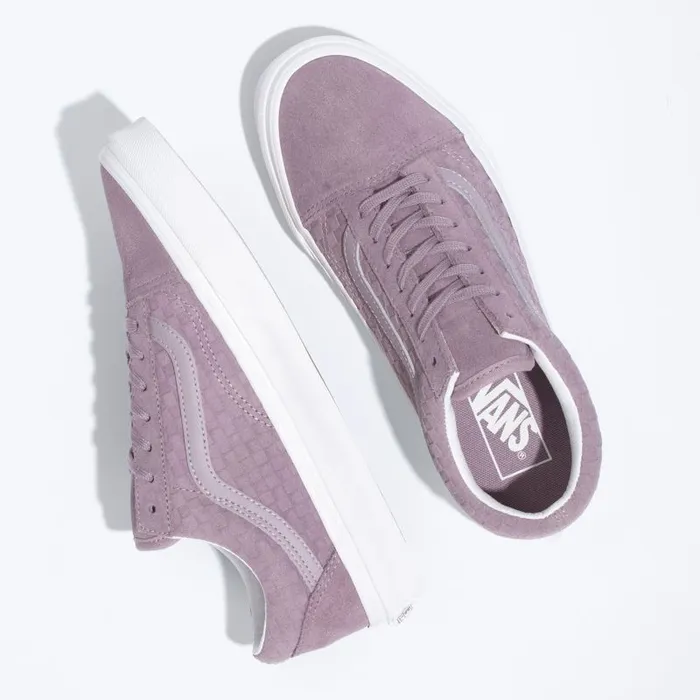 Vans Classics Shoes MensWomens Emboss Mini Check Old Skool NirvanaTrue White Vans Classics Shoes MensWomens Emboss Mini Check Old Skool NirvanaTrue White