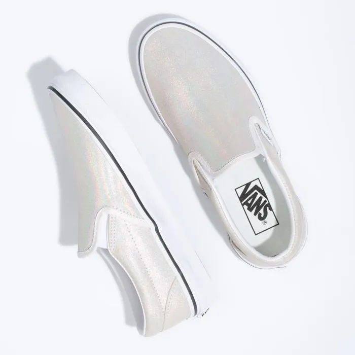 Vans Classics Shoes MensWomens Prism Suede Classic SlipOn MetallicBlanc De Blanc Vans Classics Shoes MensWomens Prism Suede Classic SlipOn MetallicBlanc De Blanc