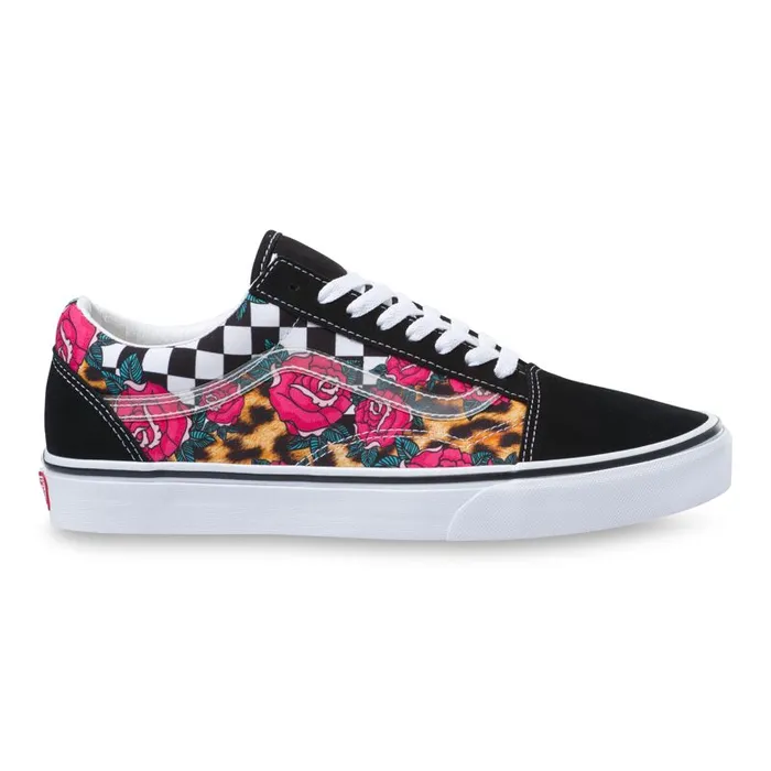 Vans Classics Shoes MensWomens RoseAnimal Check Old Skool True WhiteMulti Vans Classics Shoes MensWomens RoseAnimal Check Old Skool True WhiteMulti