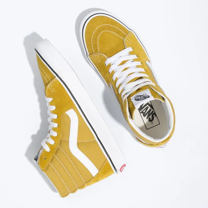 Vans Classics Shoes MensWomens Sk8Hi Olive OilTrue White Vans Classics Shoes MensWomens Sk8Hi Olive OilTrue White