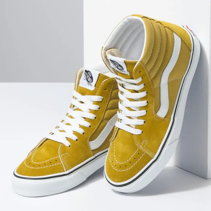 Vans Classics Shoes MensWomens Sk8Hi Olive OilTrue White Vans Classics Shoes MensWomens Sk8Hi Olive OilTrue White