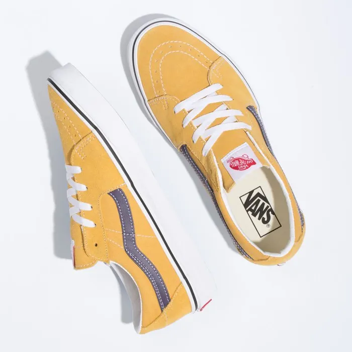 Vans Classics Shoes MensWomens Sk8Low Honey GoldPurple Velvet