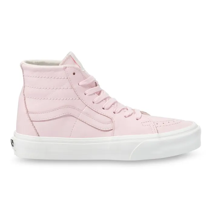 Vans Classics Shoes MensWomens Soft Leather Sk8Hi Tapered BlushingSnow White Vans Classics Shoes MensWomens Soft Leather Sk8Hi Tapered BlushingSnow White