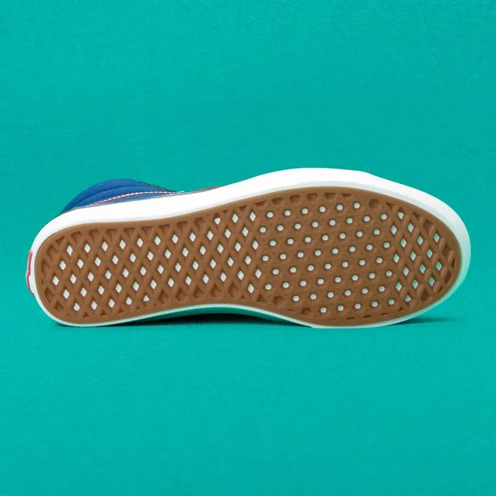 Vans Classics Shoes MensWomens TriTone ComfyCush Sk8Hi Dress BluesBlueRed Vans Classics Shoes MensWomens TriTone ComfyCush Sk8Hi Dress BluesBlueRed