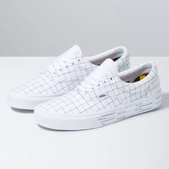 Vans Classics Shoes MensWomens UColor Era CheckerboardTrue White