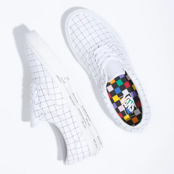 Vans Classics Shoes MensWomens UColor Era CheckerboardTrue White Vans Classics Shoes MensWomens UColor Era CheckerboardTrue White