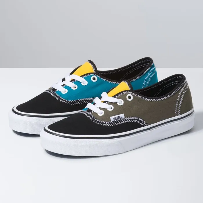 Vans Classics Shoes Mens Zig Zag Authentic MultiTrue White