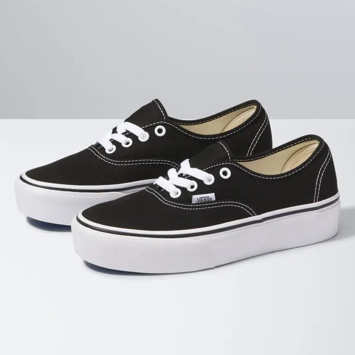 Vans Classics Shoes Womens Authentic Platform 20 Black