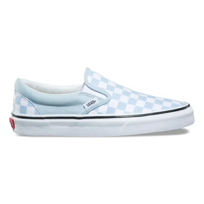 Vans Classics Shoes Womens Checkerboard SlipOn Baby BlueTrue White