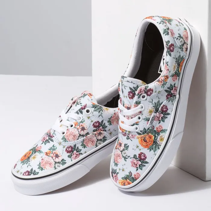 Vans Classics Shoes Womens Garden Floral Era True White Vans Classics Shoes Womens Garden Floral Era True White