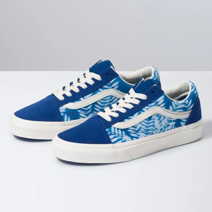 Vans Classics Shoes Womens Solar Floral Old Skool True BlueMarshmallow