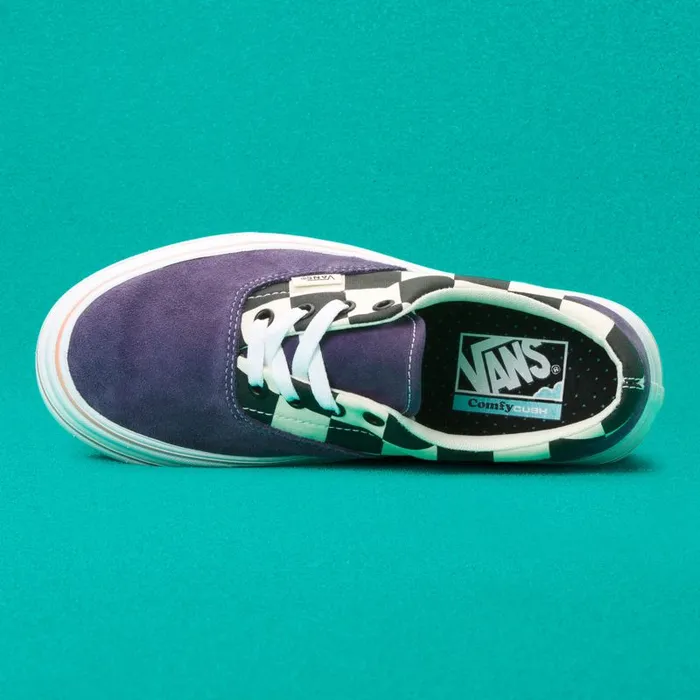 Vans Classics Shoes Womens Super ComfyCush Era Purple VelvetClassic White Vans Classics Shoes Womens Super ComfyCush Era Purple VelvetClassic White