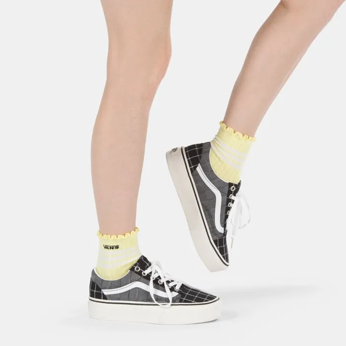 Vans Classics Shoes Womens Woven Check Old Skool Platform MultiBlanc De Blanc Vans Classics Shoes Womens Woven Check Old Skool Platform MultiBlanc De Blanc