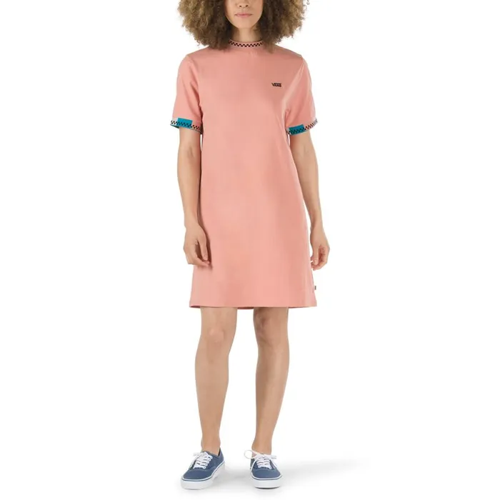 Vans Dresses Womens Hi Roller Tri Check Dress Rose Dawn
