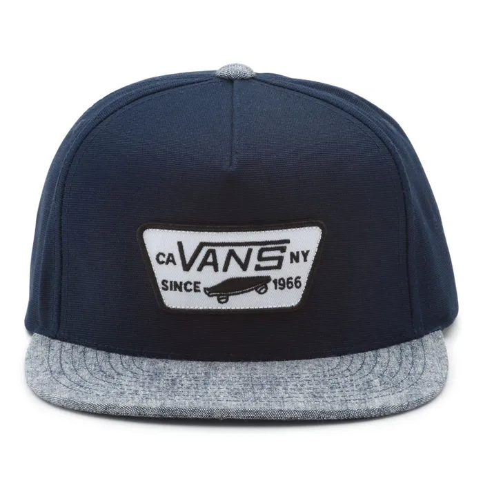 Vans Hats and Beanies Mens Full Patch Snapback Hat Dress BluesNavy