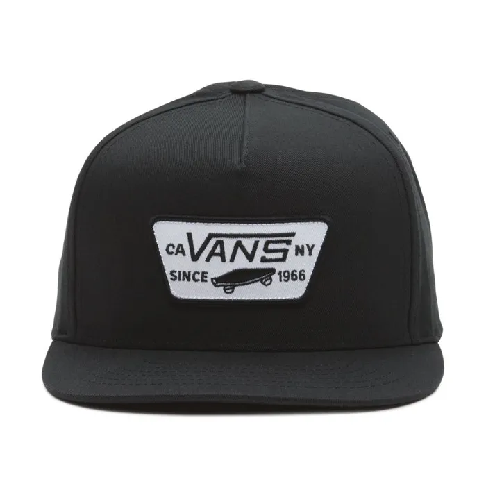 Vans Hats and Beanies Mens Full Patch Snapback Hat True Black