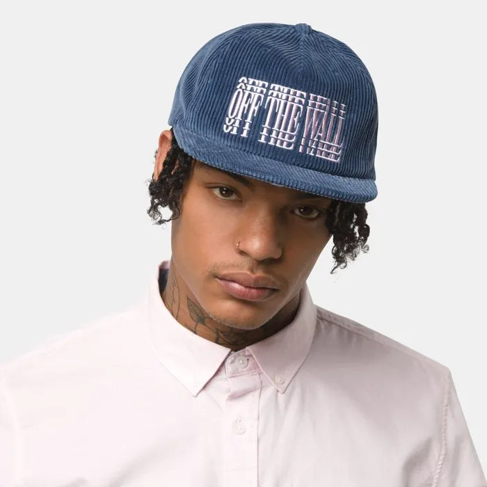Vans Hats and Beanies Mens Lounging Shallow Unstructured Hat Dress Blues