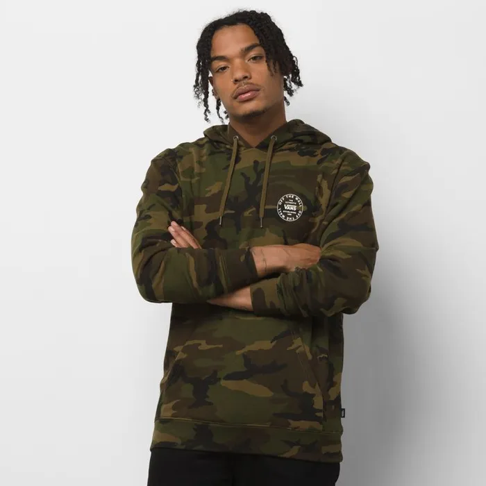 Vans Hoodies and Jackets Mens Old Skool Circle Pullover Hoodie Camo Vans Hoodies and Jackets Mens Old Skool Circle Pullover Hoodie Camo