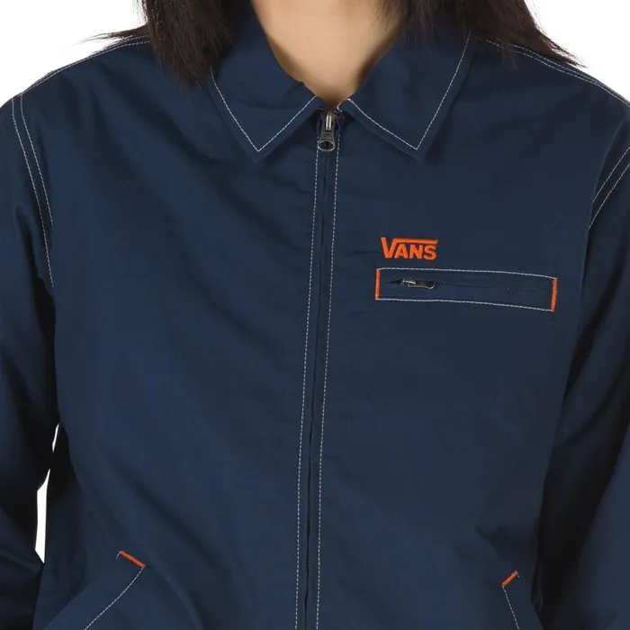 Vans Hoodies and Jackets Womens Pro Stitched Station Jacket Dress Blues Vans Hoodies and Jackets Womens Pro Stitched Station Jacket Dress Blues