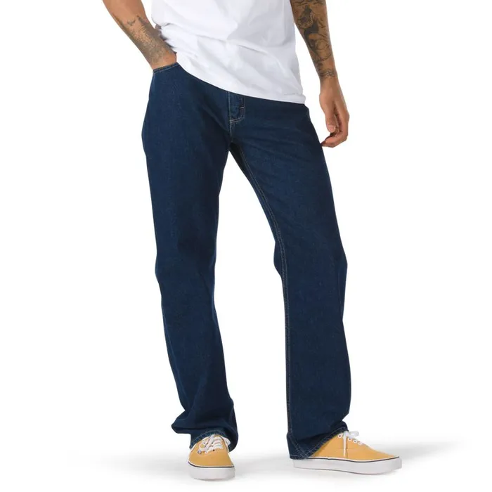 Vans Pants and Denim Mens V96 AVE Relaxed Carpenter Denim Midnight Rinse