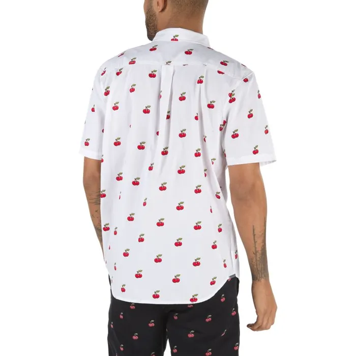 Vans Shirts and Flannels Mens Cherries Buttondown Shirt White Vans Shirts and Flannels Mens Cherries Buttondown Shirt White