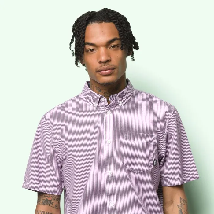 Vans Shirts and Flannels Mens Kennet Buttondown Shirt Dark Purple