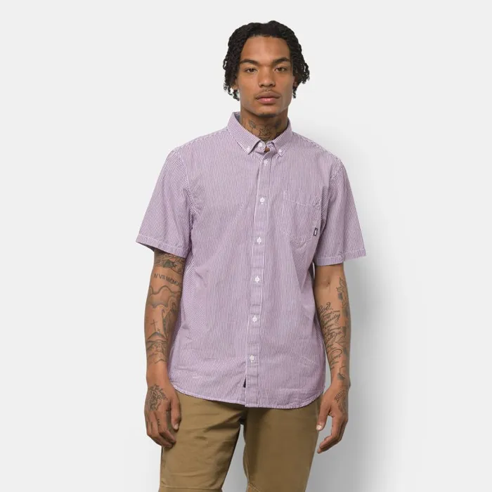 Vans Shirts and Flannels Mens Kennet Buttondown Shirt Dark Purple Vans Shirts and Flannels Mens Kennet Buttondown Shirt Dark Purple