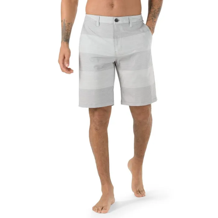 Vans Shorts and Boardshorts Mens Authentic Stripe 20034 Decksider Frost Grey Vans Shorts and Boardshorts Mens Authentic Stripe 20034 Decksider Frost Grey